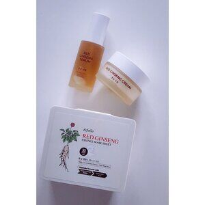 Esfolio Red Ginseng Korean Skincare Set Serum Cream Mask Sheets